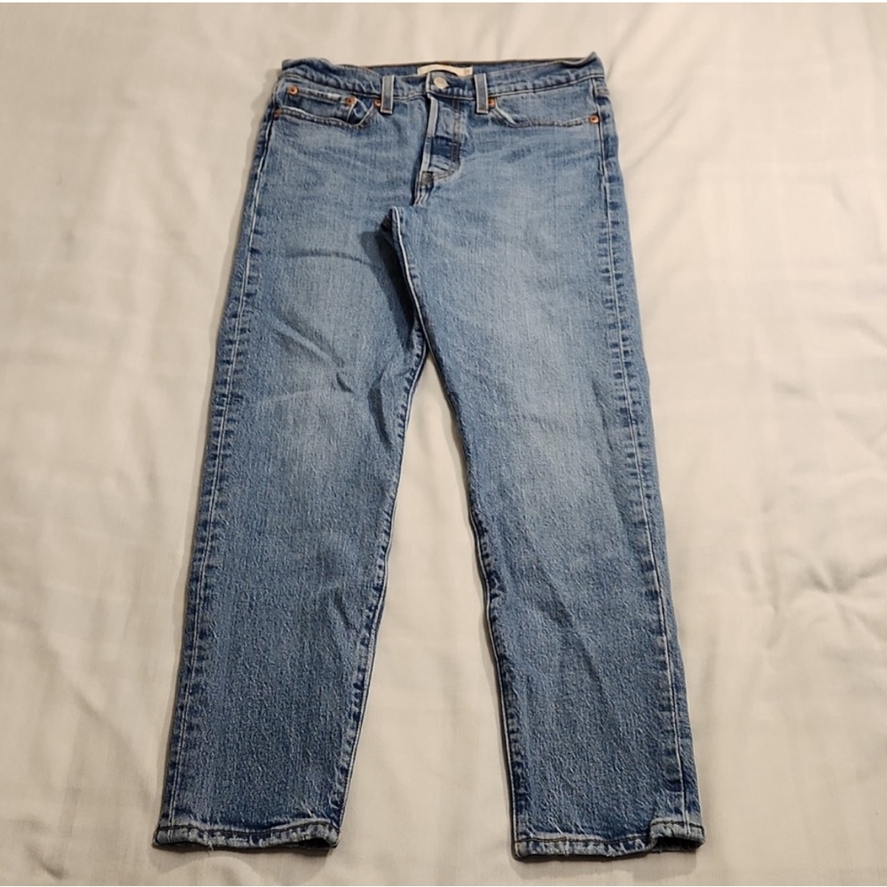Levi jeans wedgie high rise straight leg